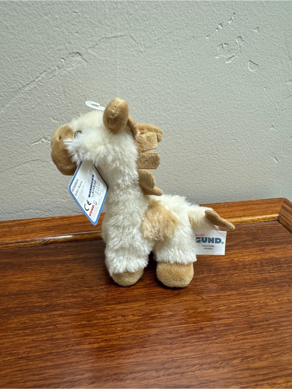 Baby GUND Giraffe Safari Rattle #4050804 5” w/ Original Tag